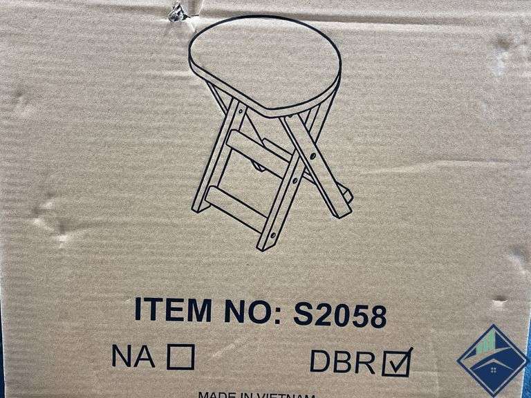 Brown Folding Stool  *NEW*