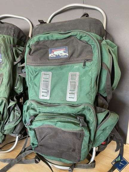 Large Green Jansport Hiking Backpacks