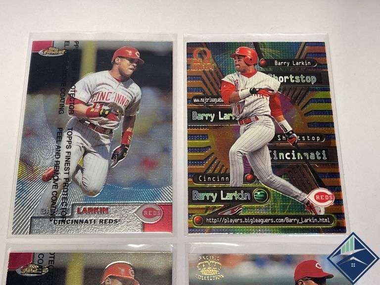Barry Larkin Topps Finest, Omega & Pacific Collection Cards
