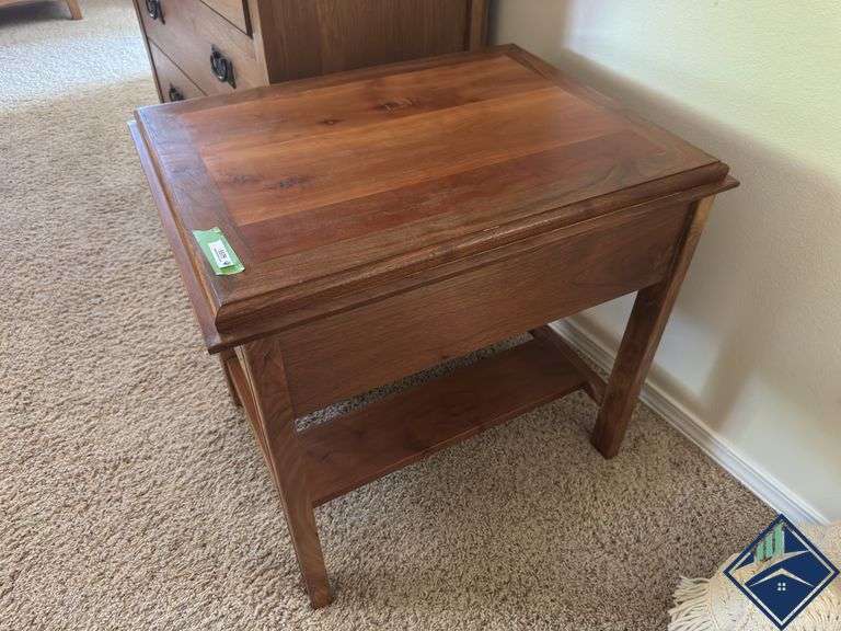 Wooden Side Table with Drawer