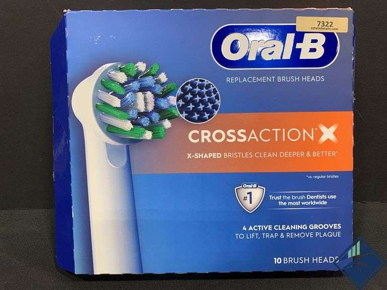Oral-B Crossaction Electric Toothbrush Replacement Heads