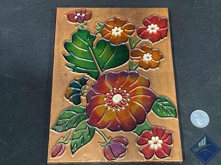 Textured Floral Art Handmade in Greece