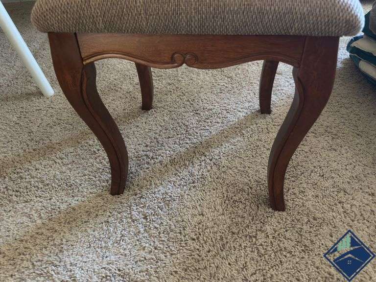 Cushioned Wood Stool