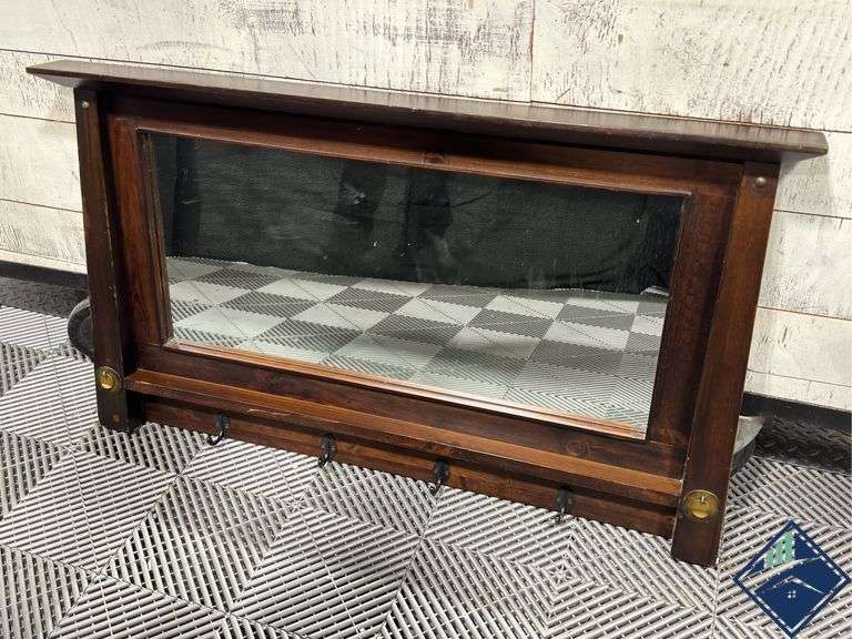 Pier Imports Shanghai Hanging Entryway Mirror with Hooks