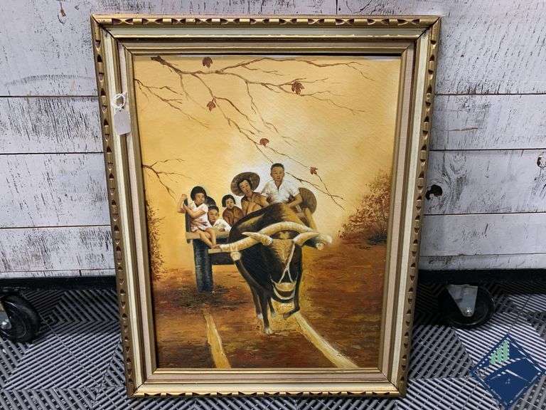 Framed Asian Painting