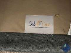 Coil Core Blue 3 Seater Couch