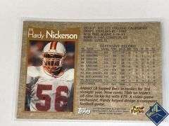 Hardy Nickerson Topps Chrome Card & John Elway Fleer ‘94 Cards