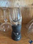 Assortment of Stemware and Wine Aerator