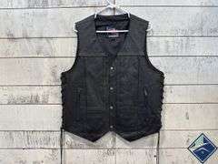 USA Leather Vest, Size L