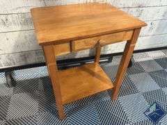 Wooden Side Table with Drawer
