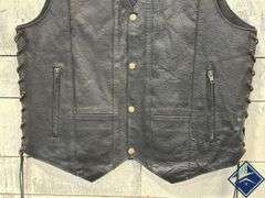 USA Leather Vest, Size L