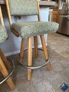 Cushioned Swivel Barstool