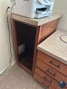 Wooden Side Cabinet Storage *printer not included*