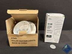 Vintage Hurricane Votives, Solar Gutter Light, etc.