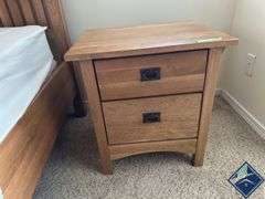 Castle Mfg. Wood Side Table with Drawers