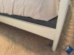 Cottage Style Queen Bedframe, Mattress, Boxspring & Bedding