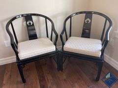 Asian Inspired Lacquered Chairs