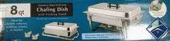 Winco 8qt Stainless Steel Full Size Chafing Dish w/ Folding Stand
