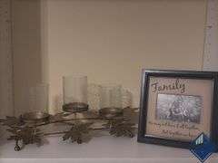 Candle Decor & Family Picture Frame