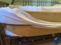 Metal Framed Trundle Twin Bed