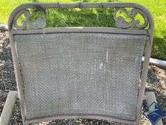 Outdoor Metal Swivel Chairs with Cushions