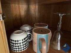 Assortment of Drinking Cups, Mugs and Side Dishes