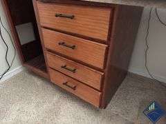 Faux Marble & Wood Desk *desk only*