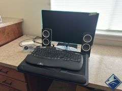 Samsung Monitor with Speakers, Keyboard & Web Cam