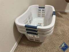 3-Pack Plastic Laundry Bins