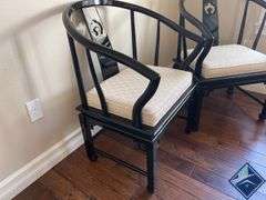 Asian Inspired Lacquered Chairs