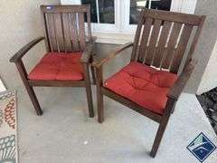 Pottery Barn Patio Chairs with Cushions