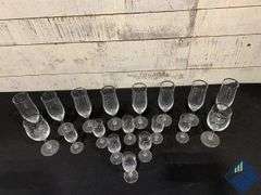 “Silver” Rimmed Wine Glasses