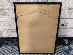 Framed Painting of Asian Ribbon Dancer