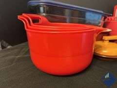 Casserole Dishes, Hamburger Press & Measuring Bowls