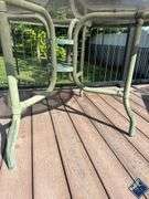 Outdoor Glass Topped Patio Table