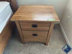 Castle Mfg. Wood Side Table with Drawers