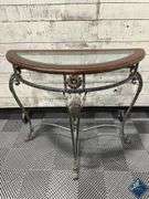 Half Circle Entry Table