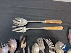 Vintage Candles, Flatware & Napkin Rings