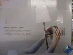 Globe Set of 2 Rechargeable LED Wall Sconces Dimmable  - Mixed Condition - Mixed Condition