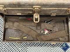 Tool Box with Vintage Tools