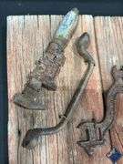 Rustic Wall Plaque with Rusted Tool