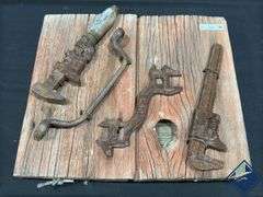 Rustic Wall Plaque with Rusted Tool