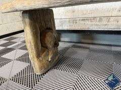 3 Piece Concrete Garden Bench
