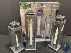 3 Pack LED Candle Tower Lanterns
