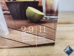 2.9 Gallon Acrylic Drink Beverage Dispenser Clear Plastic