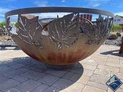 Metal Fire Pit with Removable Cover