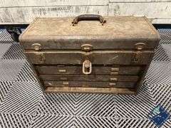 Tool Box with Vintage Tools