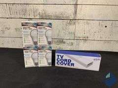 TV Cord Cover & Lightbulbs