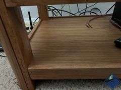 Wood & Glass TV Stand *contents not included*
