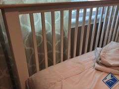 Cottage Style Queen Bedframe, Mattress, Boxspring & Bedding